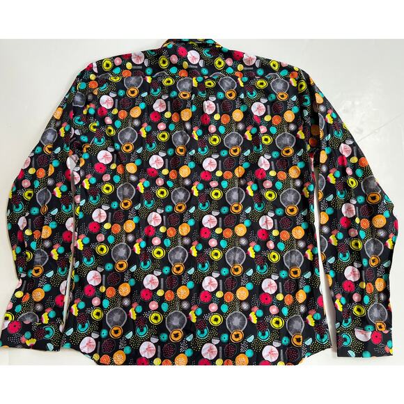 Jared Lang Men's Trim Fit Multicolor Button-Up Shirt AH-T-744 Size 2XL - Picture 2 of 12